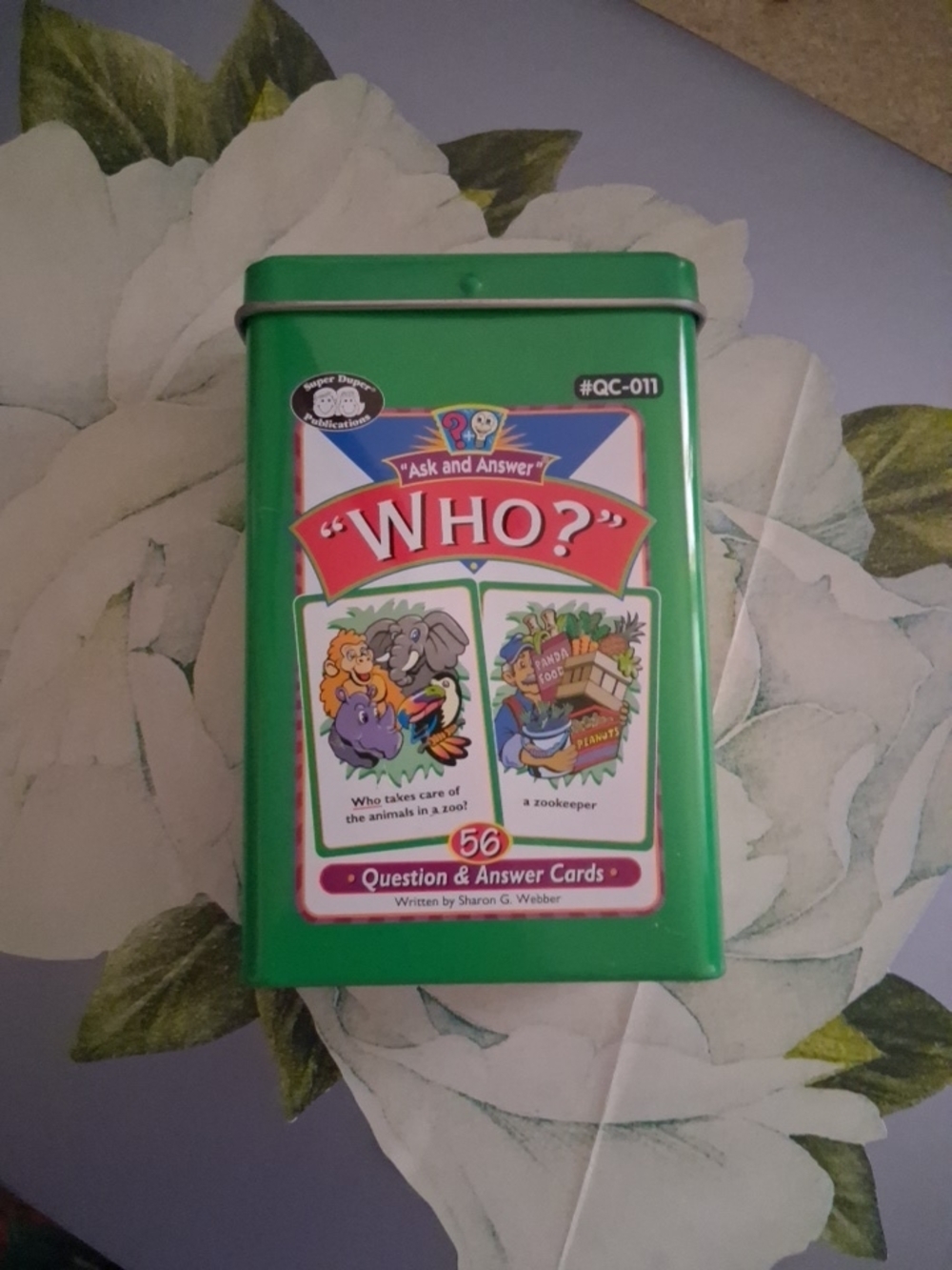 "WHO?" Question & Answer Card Deck - Green Tin